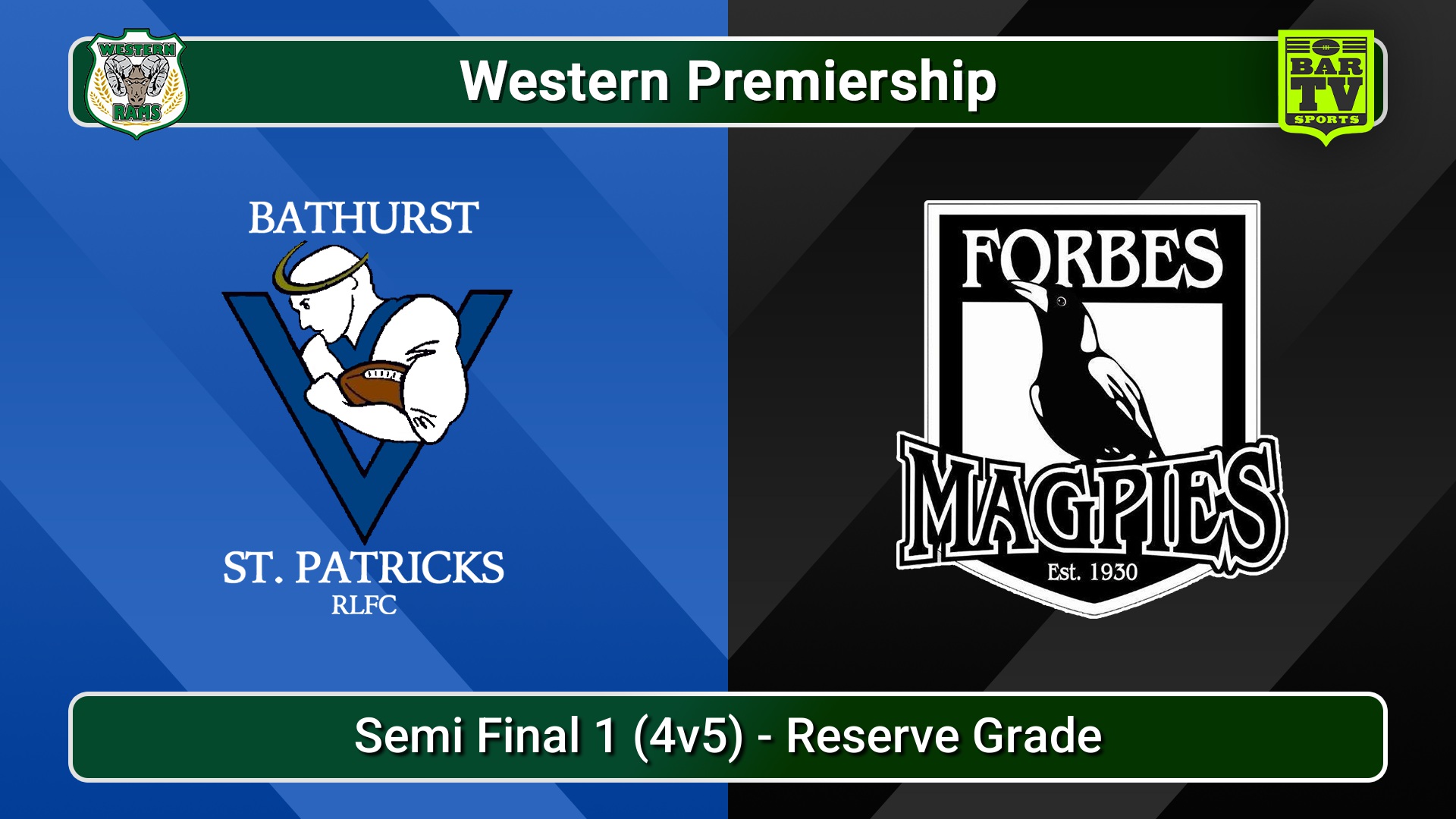 250824-video-Western Premiership Semi Final 1 (4v5) - Reserve Grade - Bathurst St. Pats v Forbes Magpies Slate Image