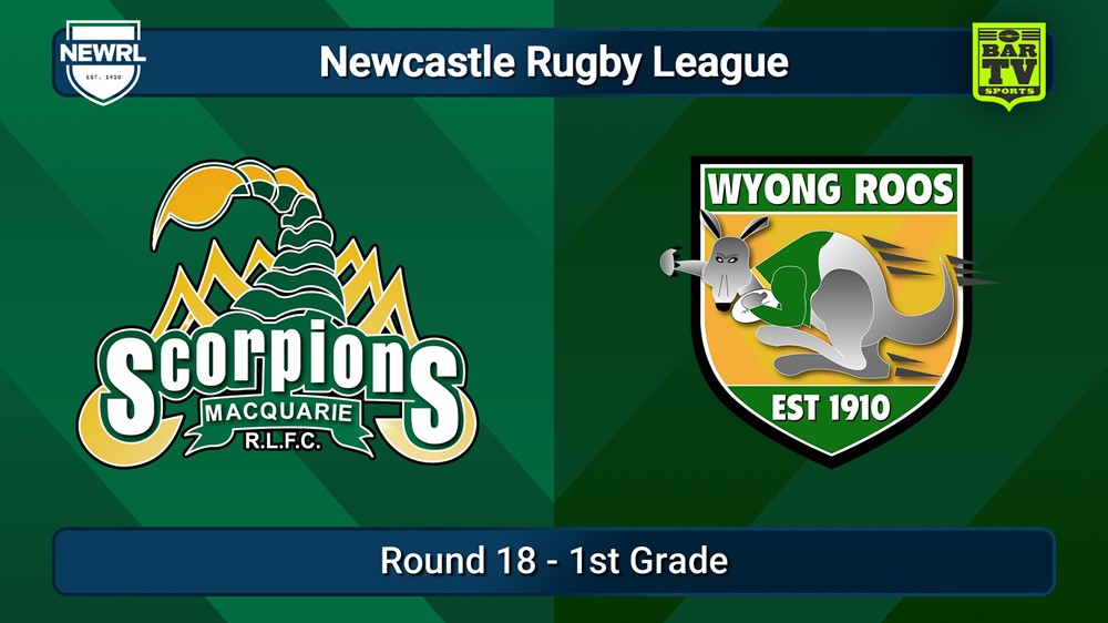 250823-video-Newcastle RL Round 18 - 1st Grade - Macquarie Scorpions v Wyong Roos Slate Image
