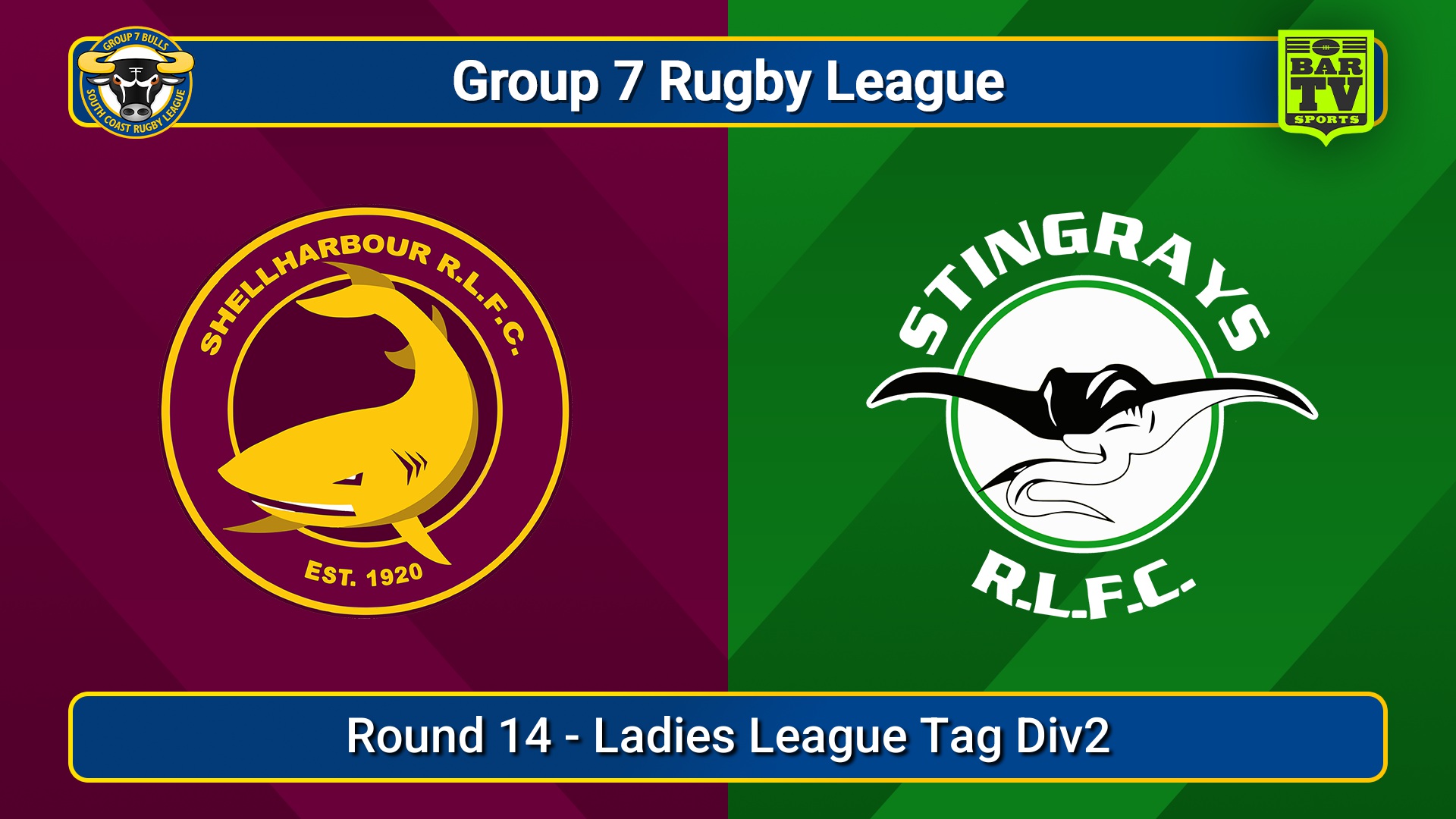 250727-video-South Coast Round 14 - Ladies League Tag Div2 - Shellharbour Sharks v Stingrays of Shellharbour Slate Image