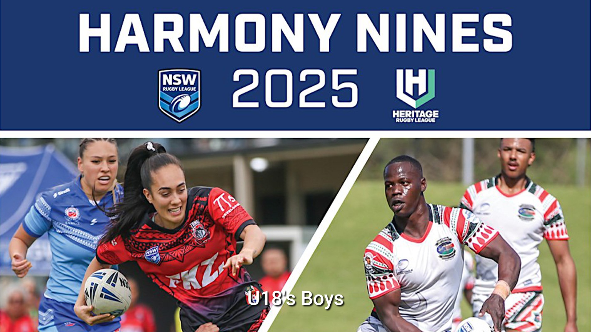 251018-video-Harmony 9's Rugby League Pool A Game 1 - U18's Boys - Africa United v NZ Māori Slate Image