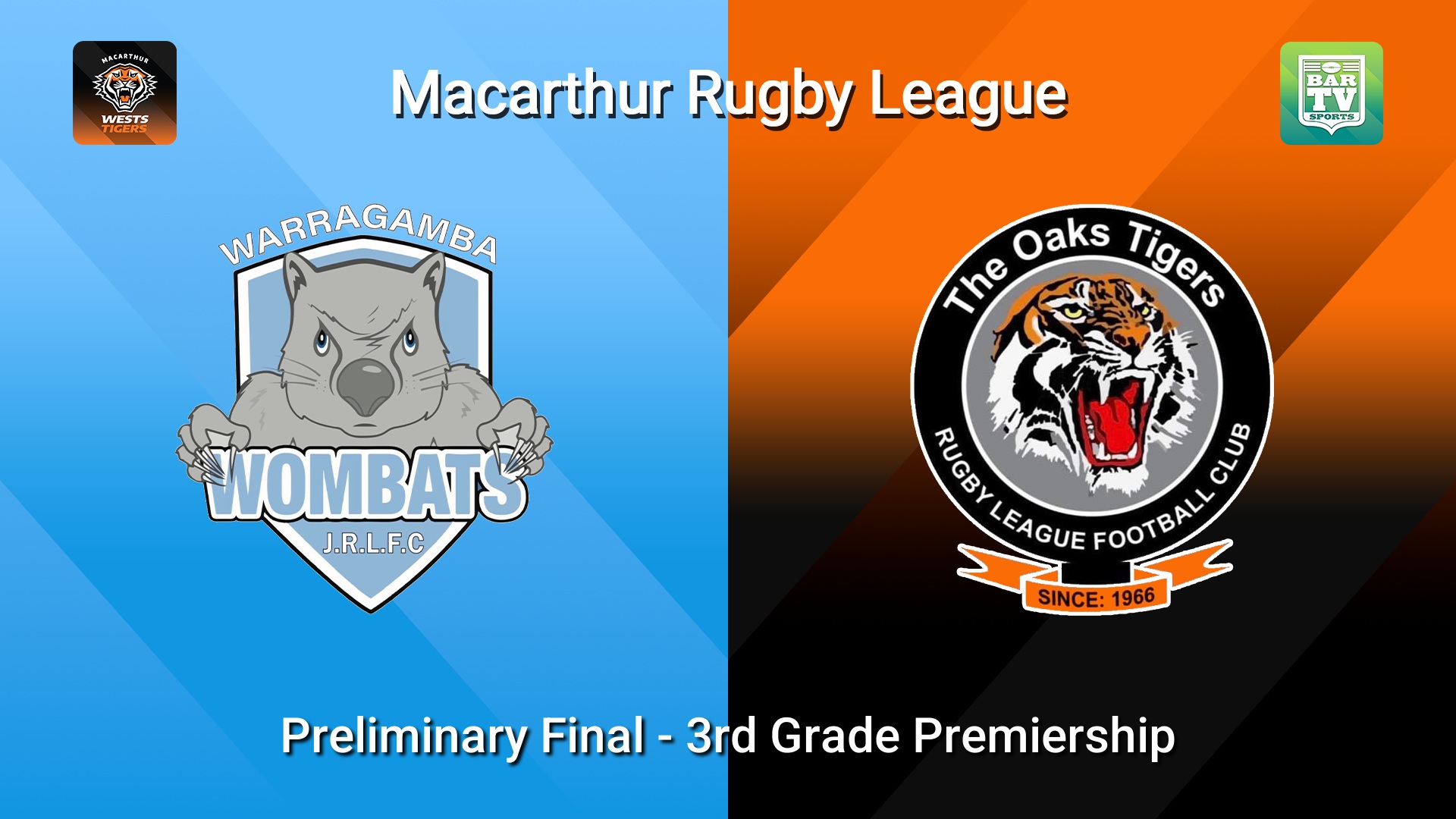 260906-video-Macarthur RL Preliminary Final - 3rd Grade Premiership - Warragamba Wombats v The Oaks Tigers Minigame Slate Image