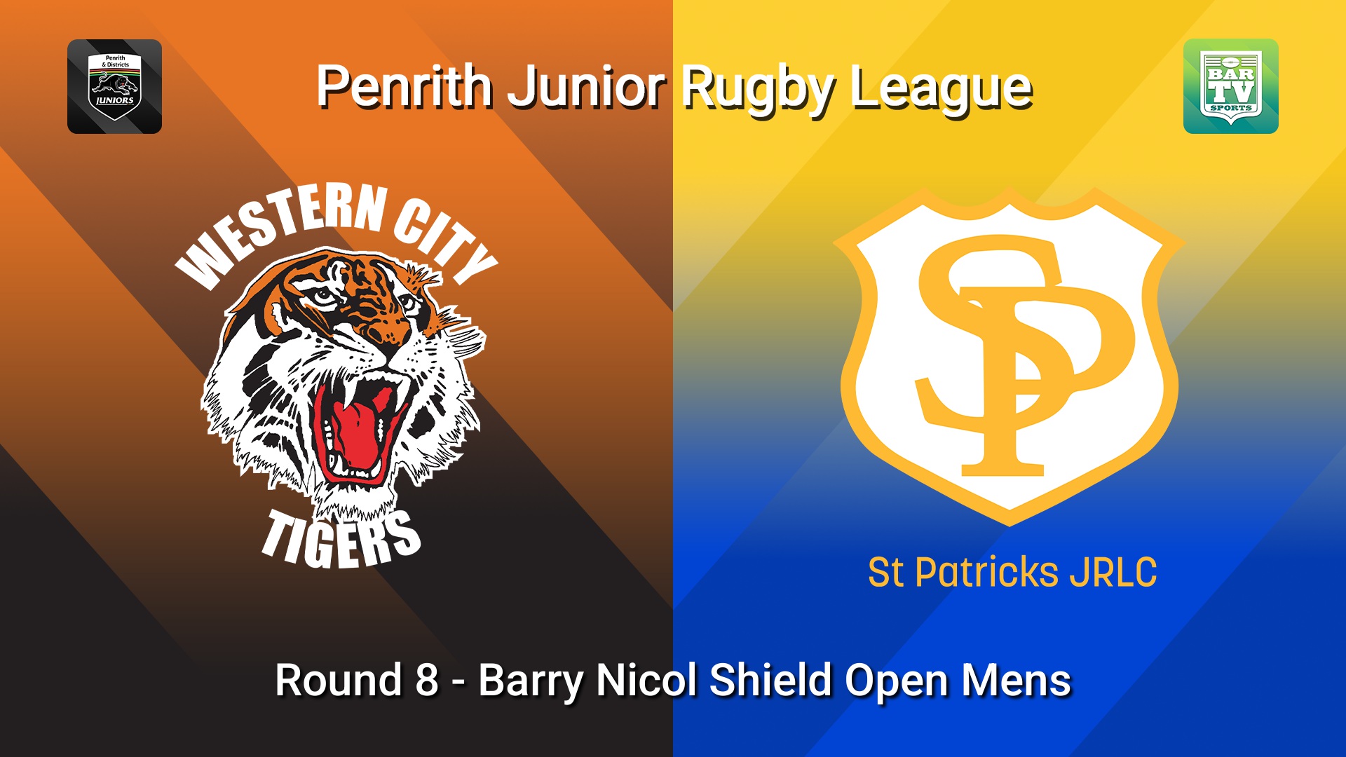 260531-video-Penrith & District Junior Rugby League Round 8 - Barry Nicol Shield Open Mens - Western City Tigers v St Patricks Slate Image