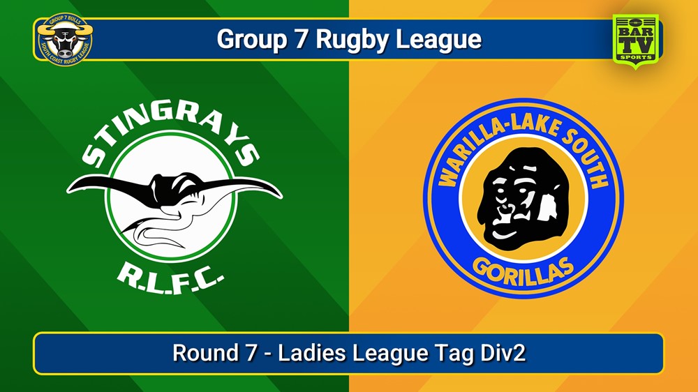 250713-video-South Coast Round 7 - Ladies League Tag Div2 - Stingrays of Shellharbour v Warilla-Lake South Slate Image