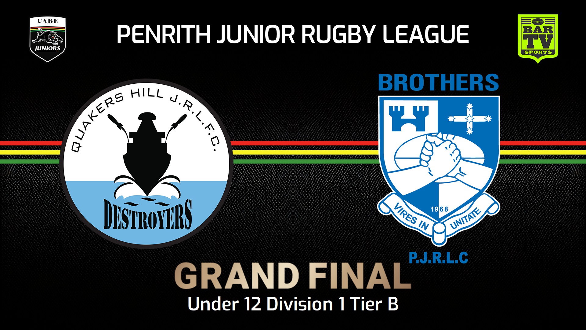 240907-video-Penrith & District Junior Rugby League Grand Final - U12 Div 1B - Quakers Hill Destroyers v Brothers Slate Image