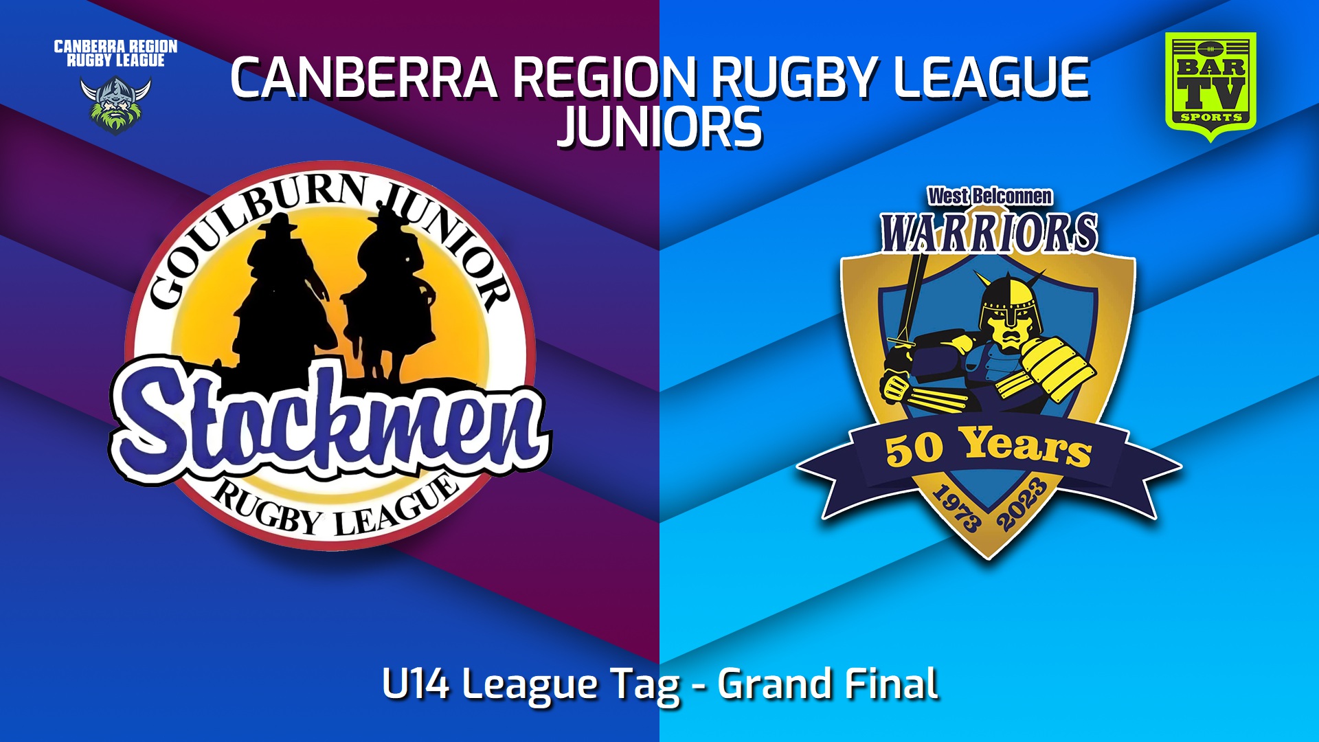 240914-video-Canberra Region Rugby League Juniors Grand Final - U14 League Tag - Goulburn Junior Stockmen v West Belconnen Warriors Juniors Slate Image