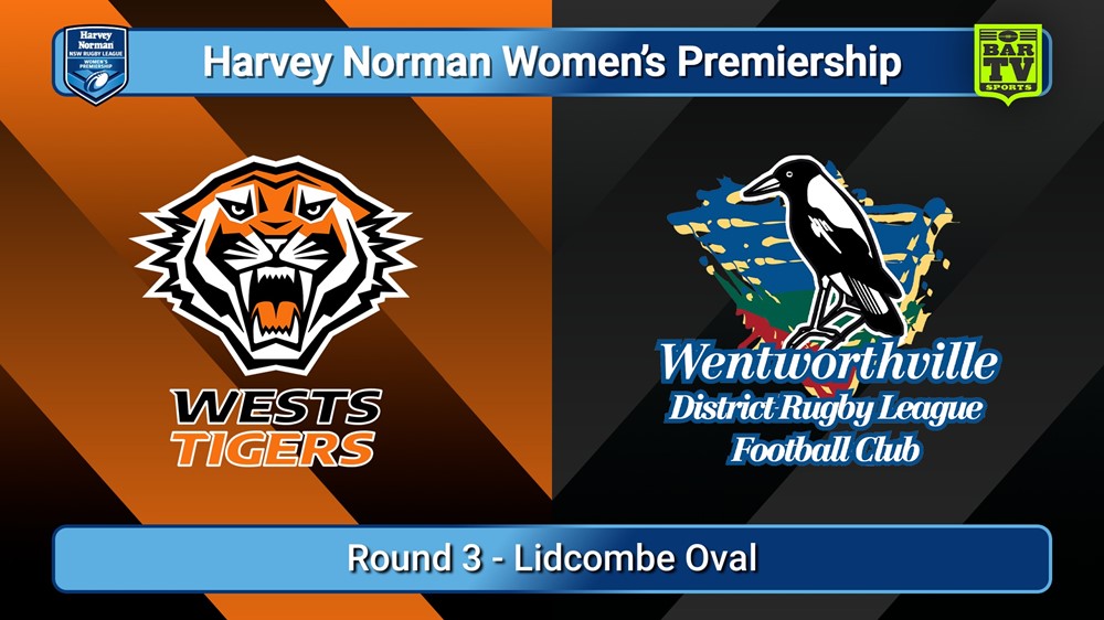 250719-video-Harvey Norman NSW Women's Premiership Round 3 - Wests Tigers v Wentworthville Magpies  Slate Image