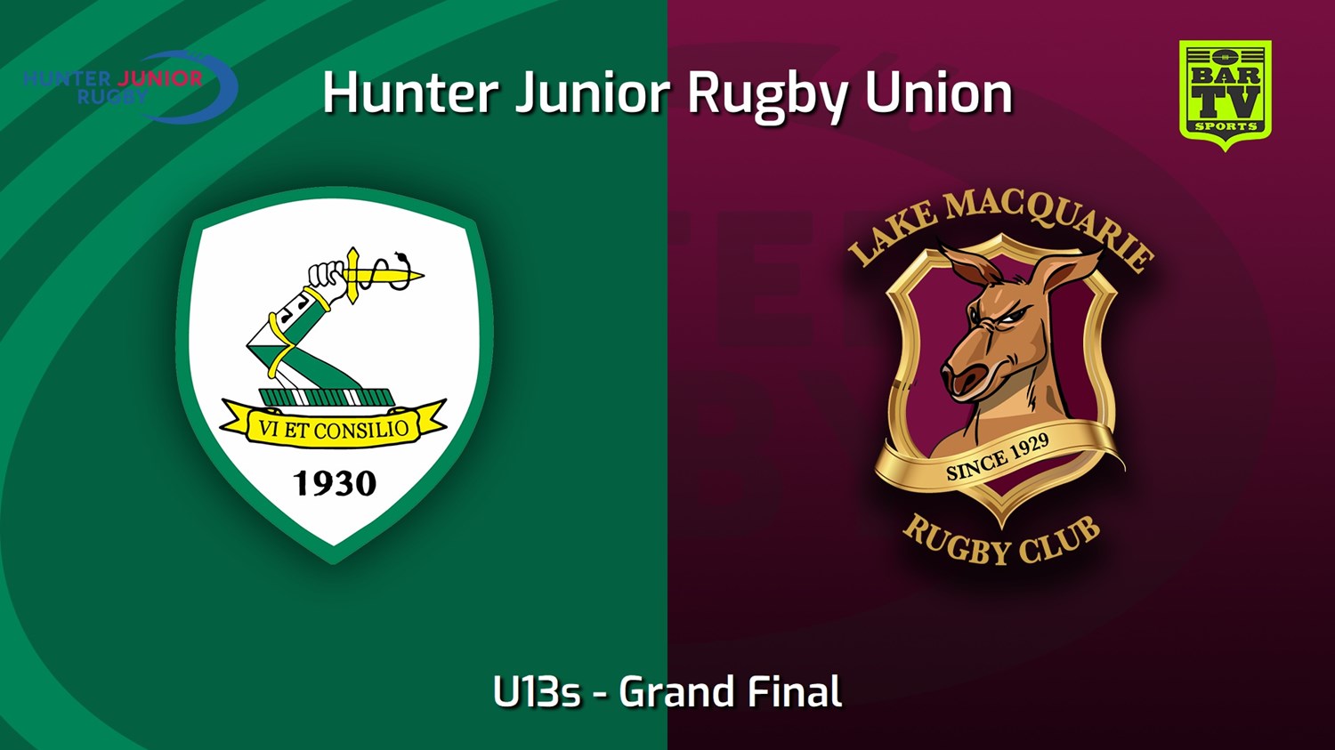 240913-video-Hunter Junior Rugby Union Grand Final - U13s - Merewether Carlton v Lake Macquarie Slate Image