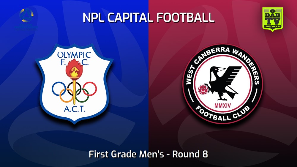 230527-Capital NPL Round 8 - Canberra Olympic FC v West Canberra Wanderers Slate Image