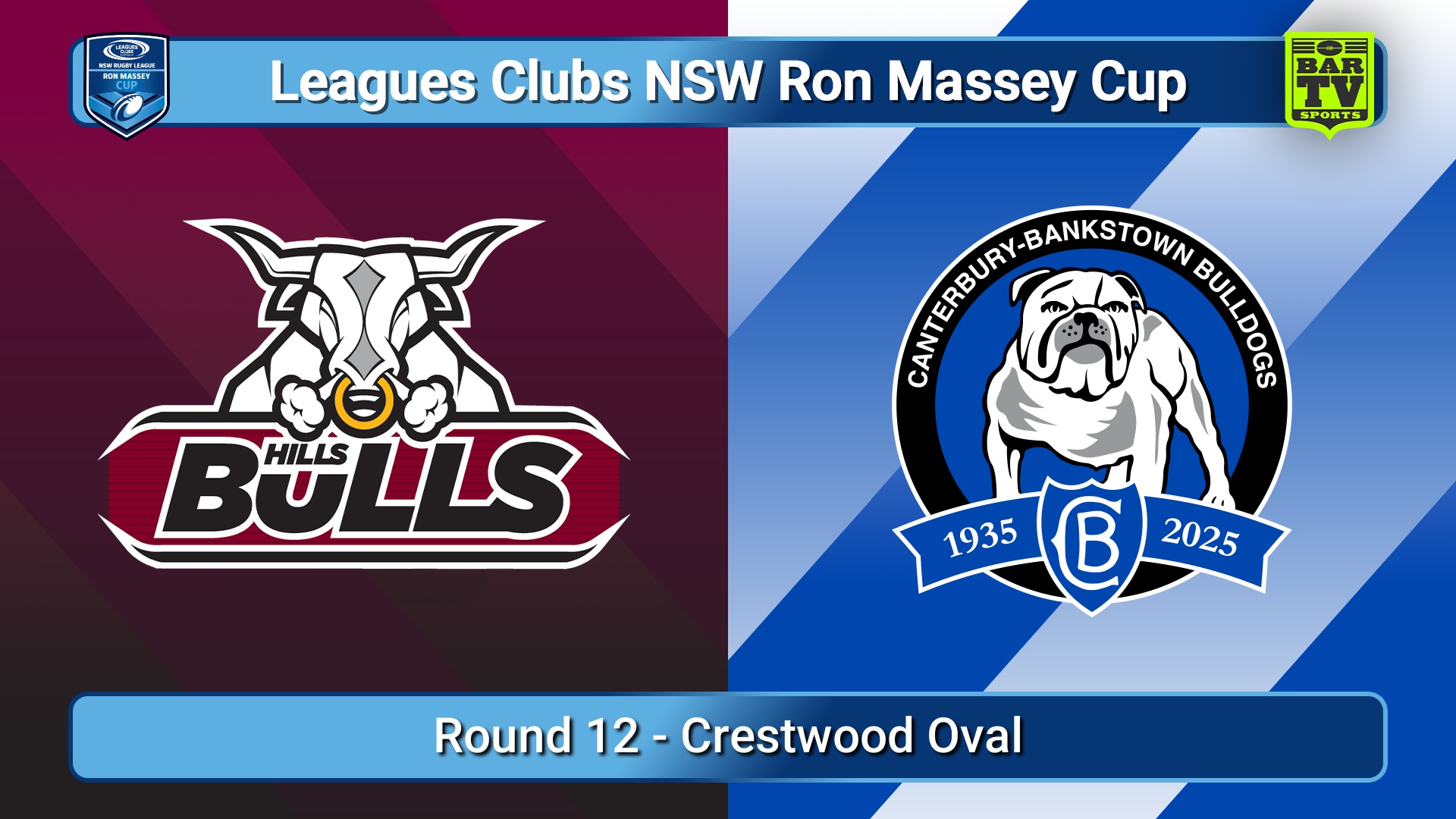 250622-video-Ron Massey Cup Round 12 - Hills Bulls v Canterbury-Bankstown Bulldogs Slate Image