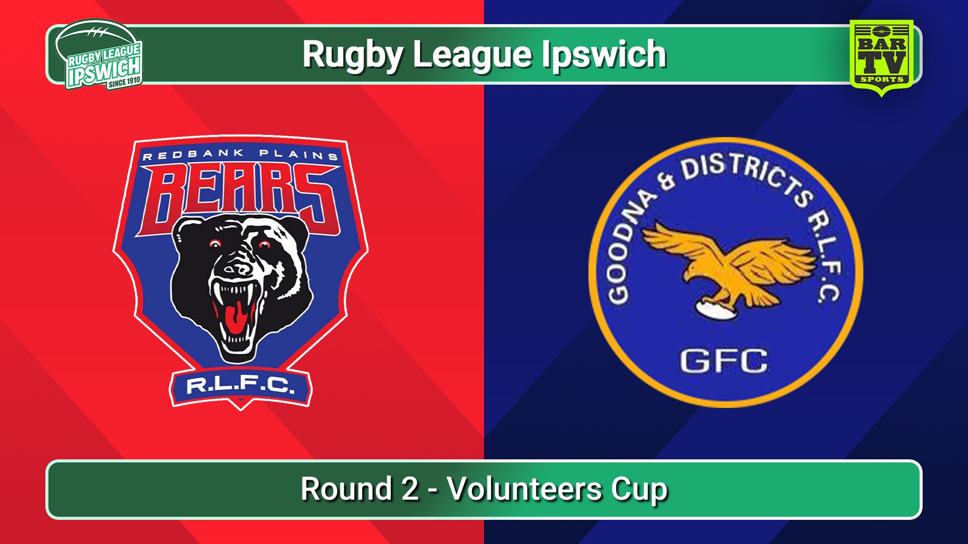 250510-video-Rugby League Ipswich Round 2 - Volunteers Cup - Redbank Plains Bears v Goodna Slate Image