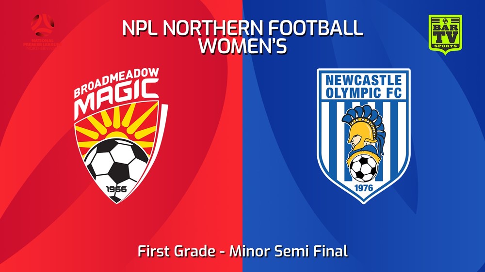 240831-video-NNSW NPLW Minor Semi Final - Reserve Grade - Broadmeadow Magic FC W v Newcastle Olympic FC W Slate Image