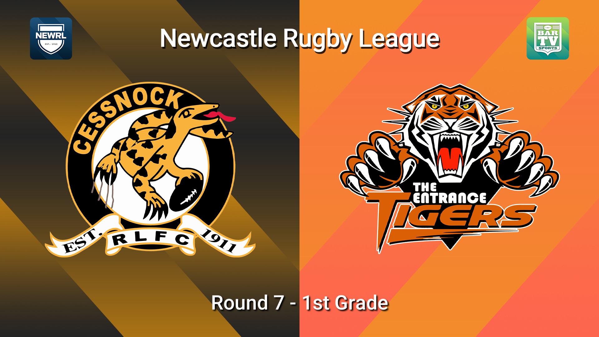 260530-video-Newcastle RL Round 7 - 1st Grade - Cessnock Goannas v The Entrance Tigers Slate Image
