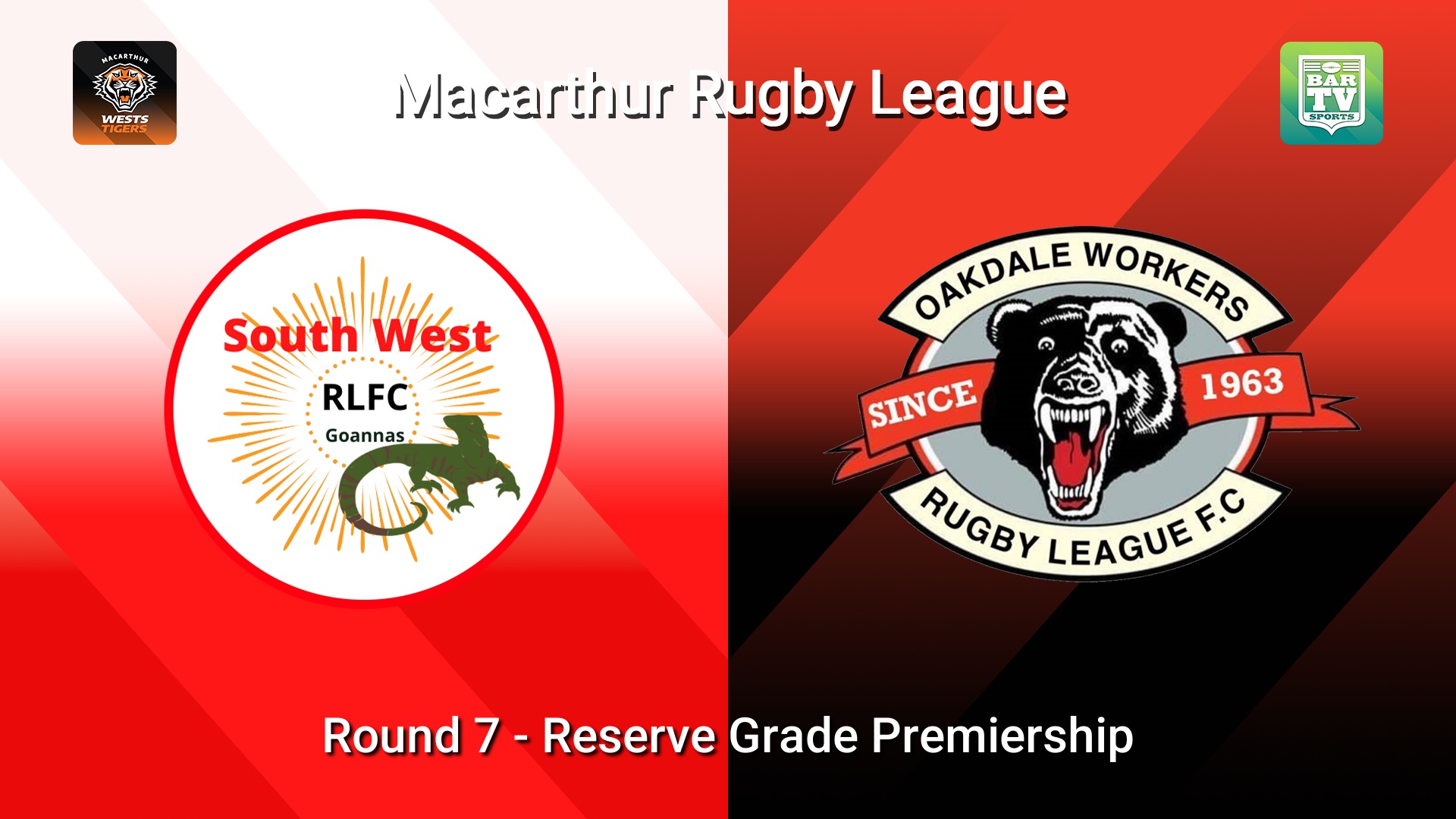 260531-video-Macarthur RL Round 7 - Reserve Grade Premiership - South West Goannas v Oakdale Workers Bears Slate Image