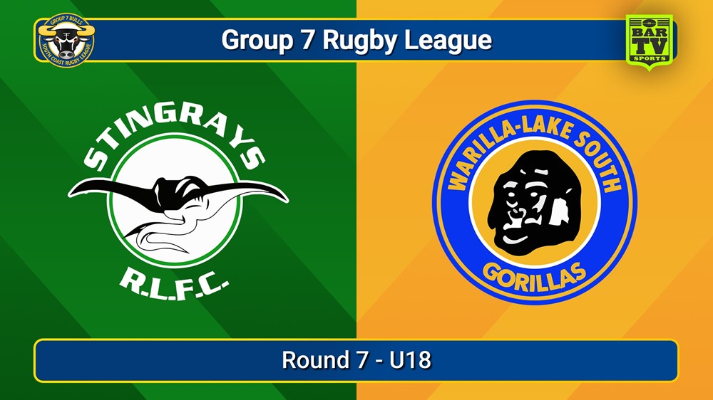 250713-video-South Coast Round 7 - U18 - Stingrays of Shellharbour v Warilla-Lake South Slate Image