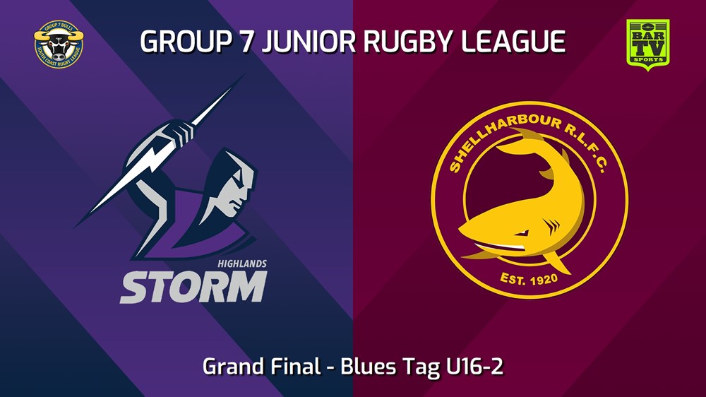 250823-video-South Coast Juniors Grand Final - Blues Tag U16-2 - Southern Highlands Storm v Shellharbour Sharks Slate Image