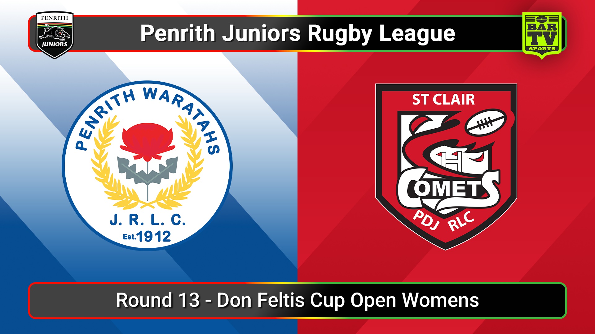 250713-video-Penrith & District Junior Rugby League Round 13 - Don Feltis Cup Open Womens - Penrith Waratahs v St Clair Slate Image