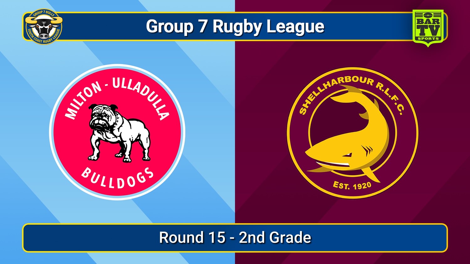 250810-video-South Coast Round 15 - 2nd Grade - Milton-Ulladulla Bulldogs v Shellharbour Sharks Slate Image
