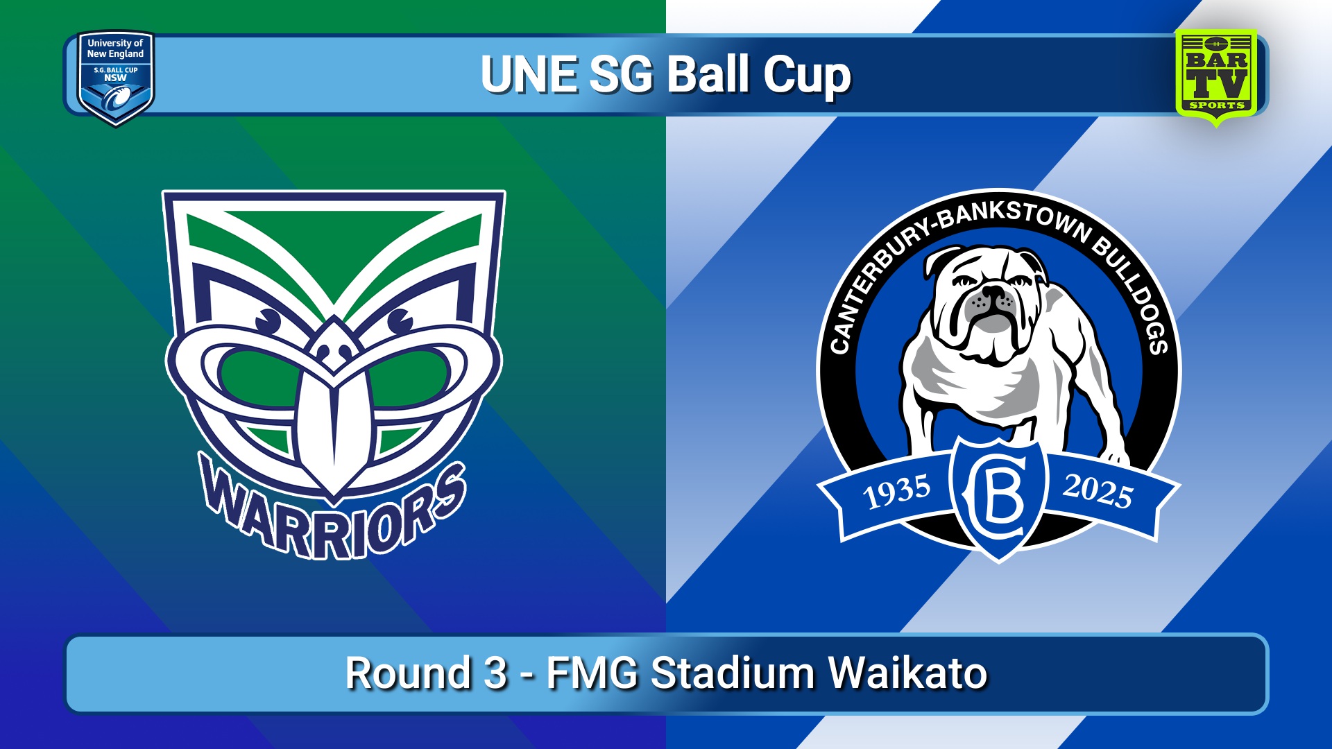 250215-video-UNE SG Ball Cup Round 3 - New Zealand Warriors v Canterbury-Bankstown Bulldogs Slate Image