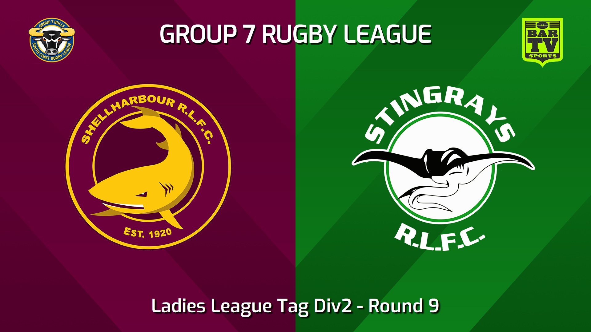 240601-video-South Coast Round 9 - Ladies League Tag Div2 - Shellharbour Sharks v Stingrays of Shellharbour Slate Image