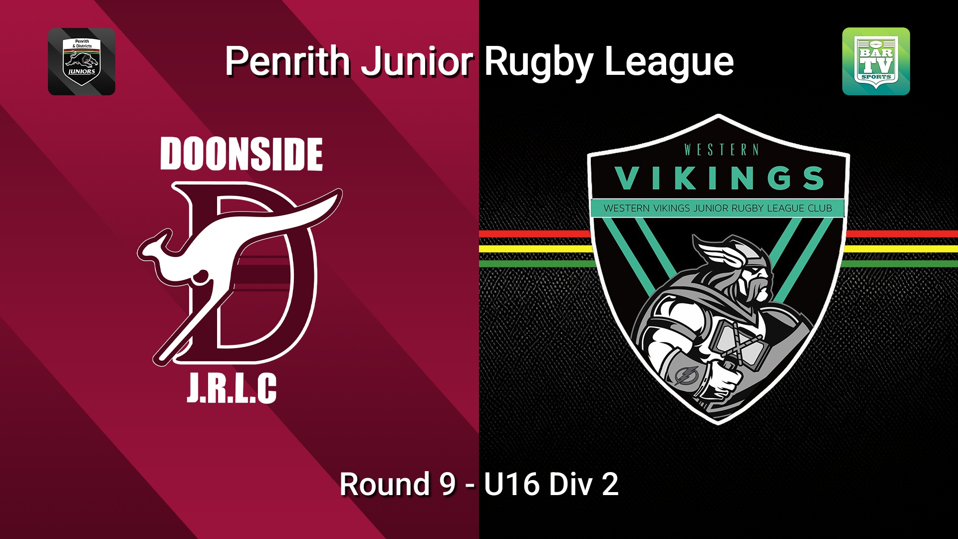 260627-video-Penrith & District Junior Rugby League Round 9 - U16 Div 2 - Doonside v Western Vikings Slate Image