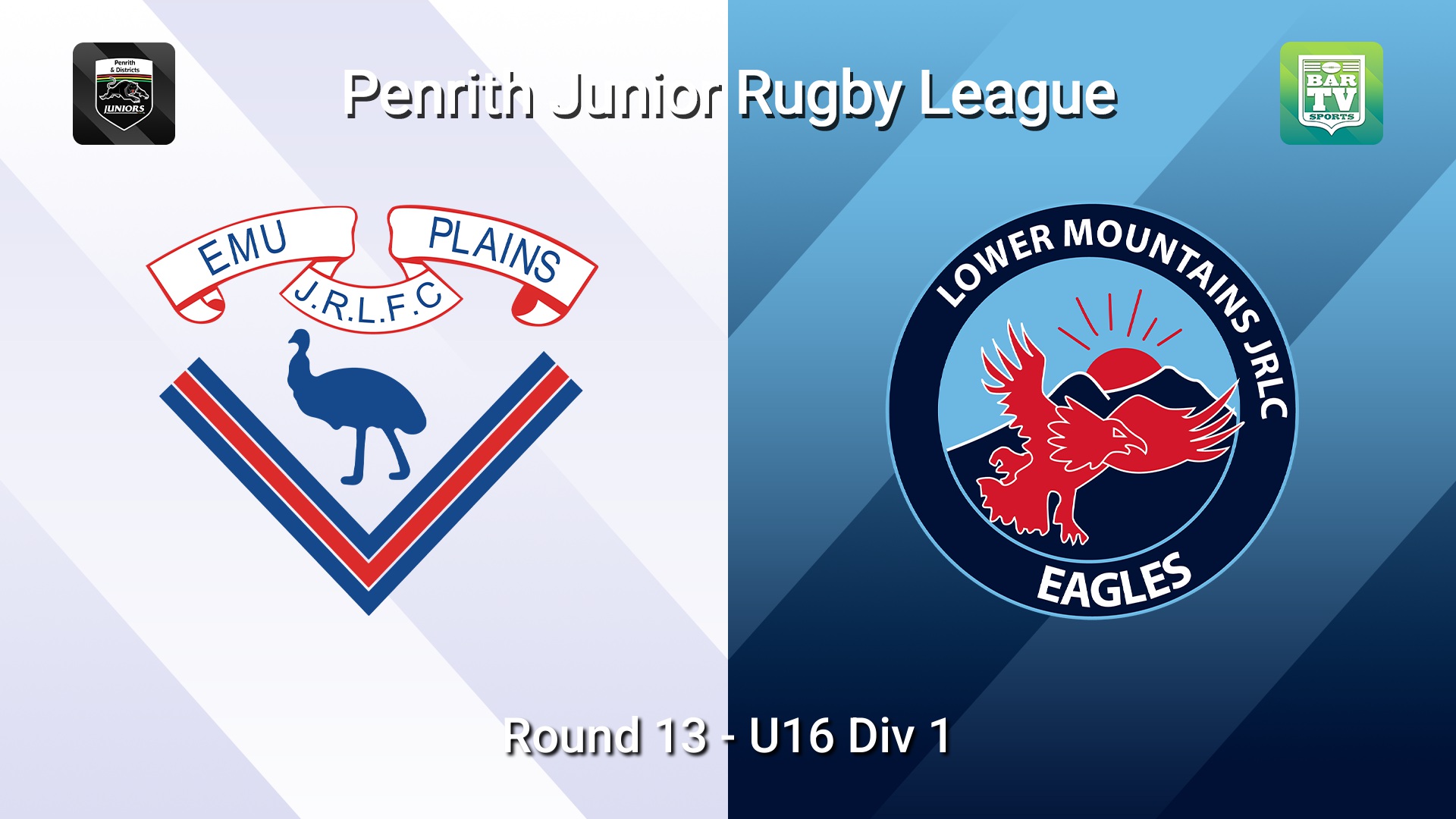 260725-video-Penrith & District Junior Rugby League Round 13 - U16 Div 1 - Emu Plains v Lower Mountains Slate Image