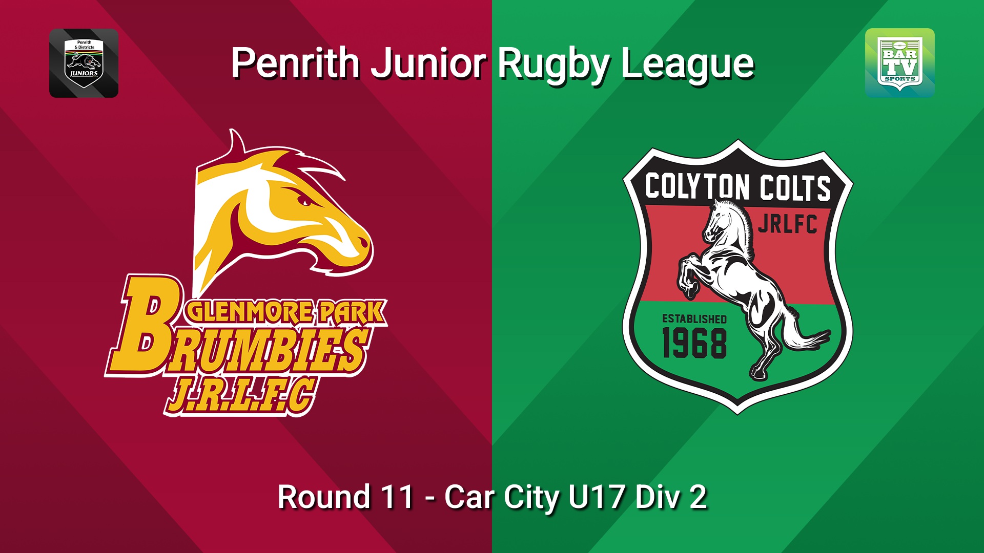 260711-video-Penrith & District Junior Rugby League Round 11 - Car City U17 Div 2 - Glenmore Park v Colyton Slate Image