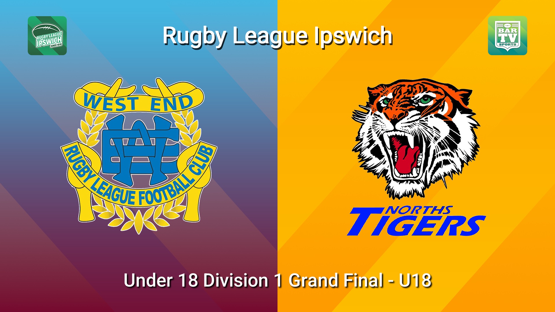 260905-video-Rugby League Ipswich Under 18 Division 1 Grand Final - U18 - West End v Norths Tigers Slate Image