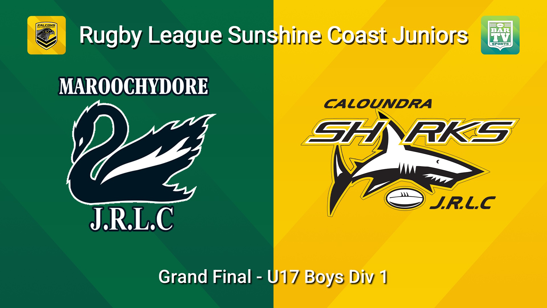 260905-video-Sunshine Coast Junior Rugby League Grand Final - U17 Boys Div 1 - Maroochydore Swans JRL v Caloundra Sharks JRL Slate Image