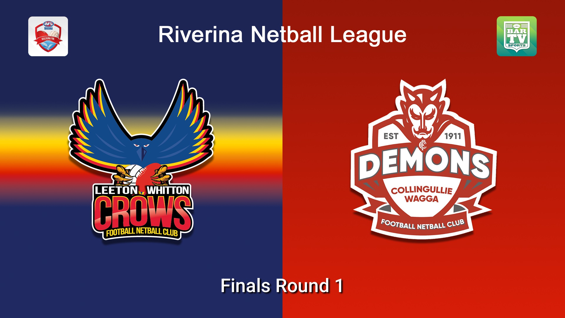 260823-video-Riverina Netball League Finals Round 1 - B Grade - Leeton Whitton Crows v Collingullie Wagga Demons Slate Image