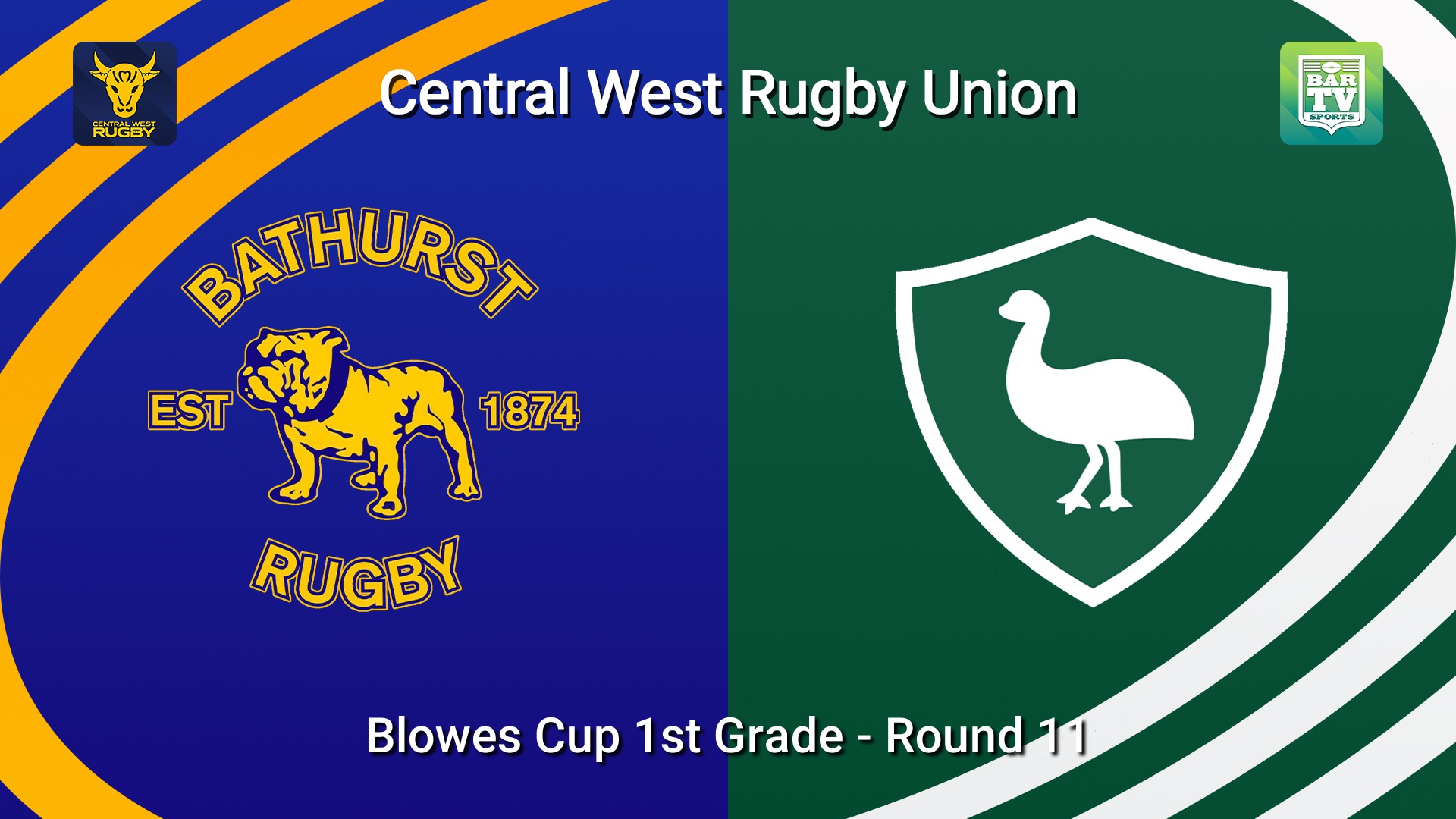 260718-video-Central West Rugby Round 11 - Blowes Cup 1st Grade - Bathurst Bulldogs v Orange Emus Slate Image