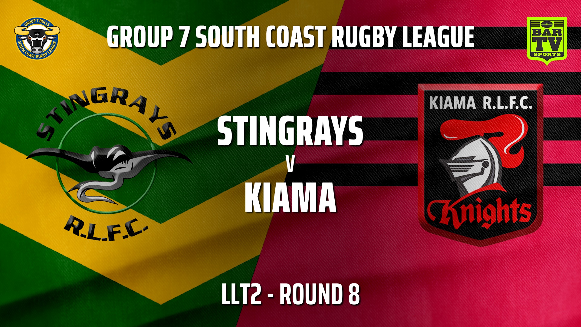 210606-Group 7 RL Round 8 - LLT2 - Stingrays of Shellharbour v Kiama Knights Slate Image