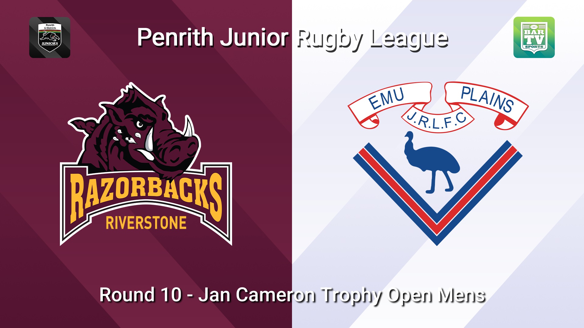 260628-video-Penrith & District Junior Rugby League Round 10 - Jan Cameron Trophy Open Mens - Riverstone v Emu Plains Slate Image