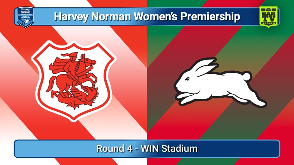 250727-video-Harvey Norman NSW Women's Premiership Round 4 - St George DRLFC v South Sydney Rabbitohs Slate Image