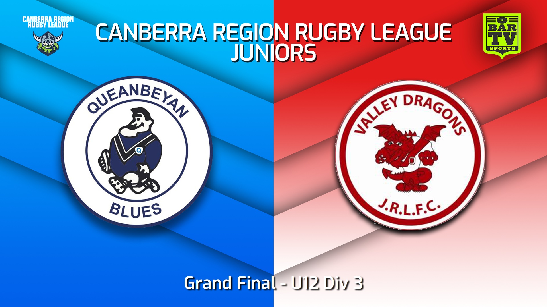 250906-video-Canberra Region Rugby League Juniors Grand Final - U12 Div 3 - Queanbeyan Blues Juniors v Valley Dragons Slate Image