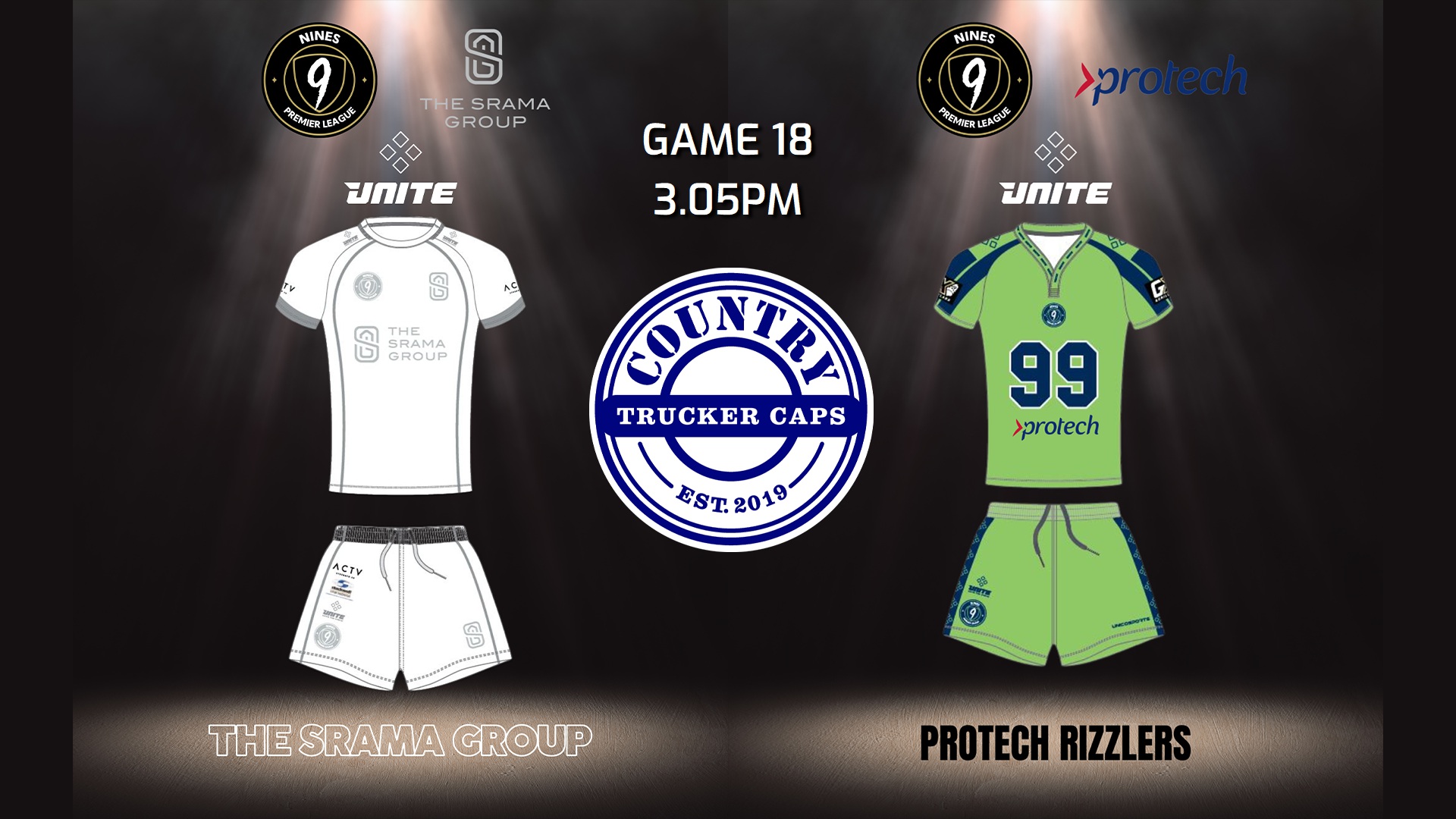 240126-Nines Premier League Game 18 - BYS Pool - The Srama Group v Protech Force Slate Image