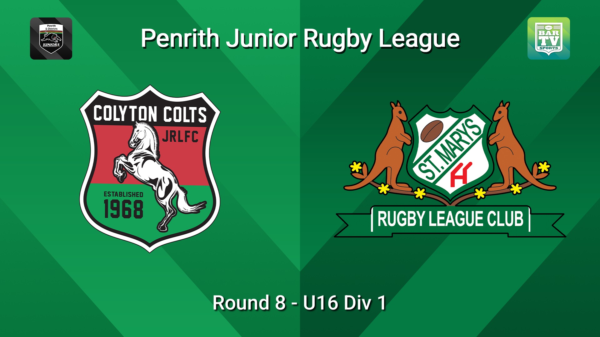 260620-video-Penrith & District Junior Rugby League Round 8 - U16 Div 1 - Colyton v St Marys Slate Image
