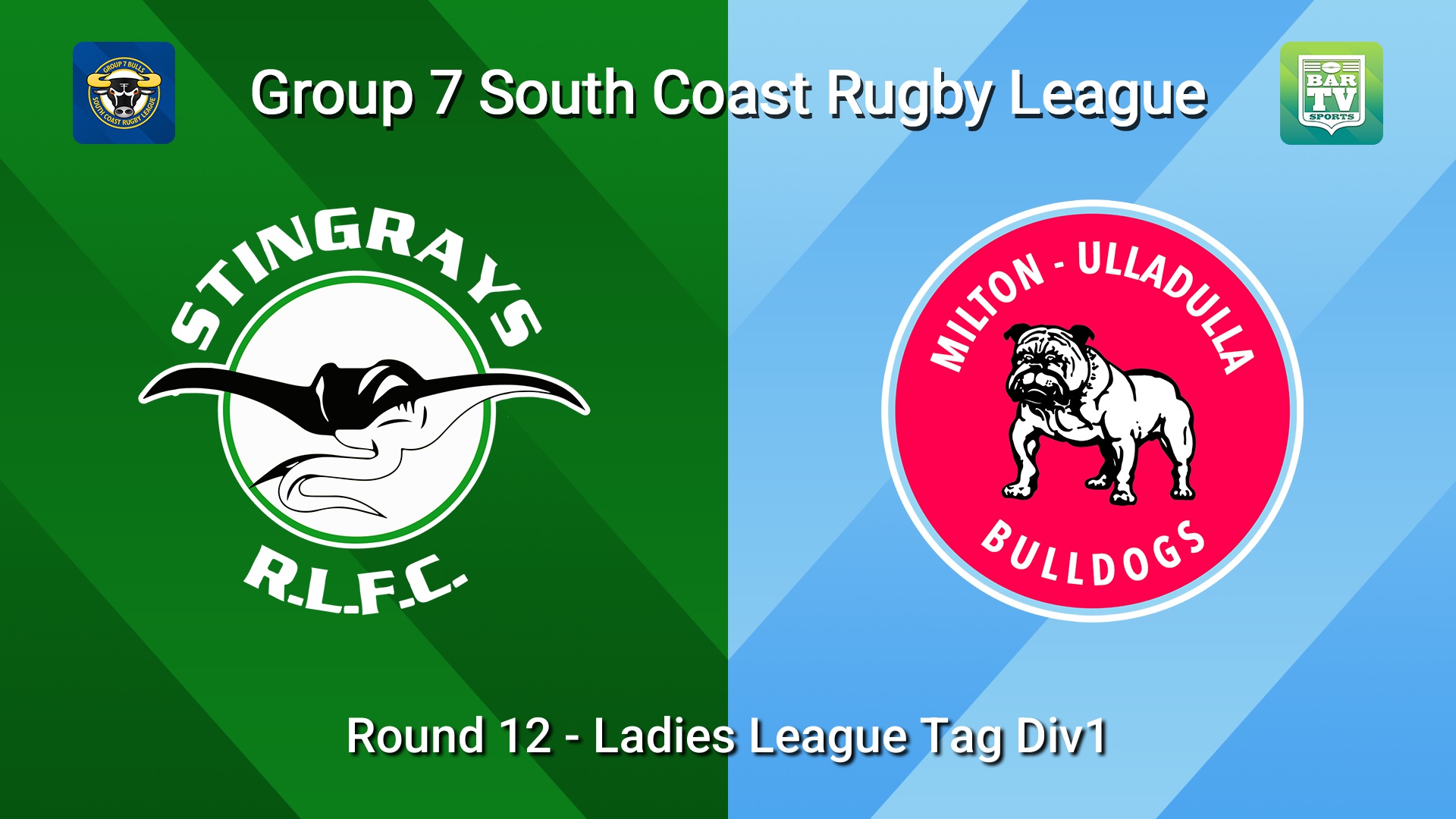 260719-video-South Coast Round 12 - Ladies League Tag Div1 - Stingrays of Shellharbour v Milton-Ulladulla Bulldogs Slate Image