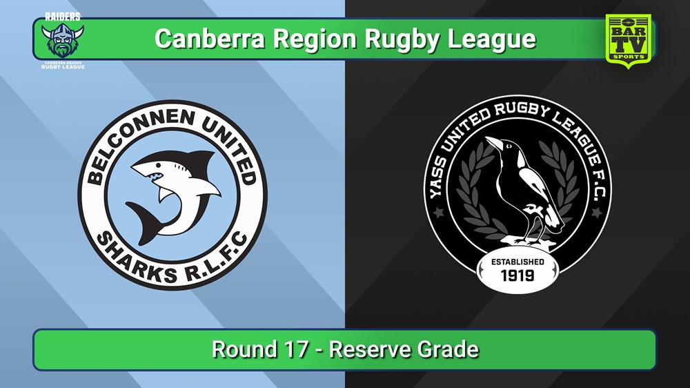 250809-video-Canberra Round 17 - Reserve Grade - Belconnen United Sharks v Yass Magpies Slate Image