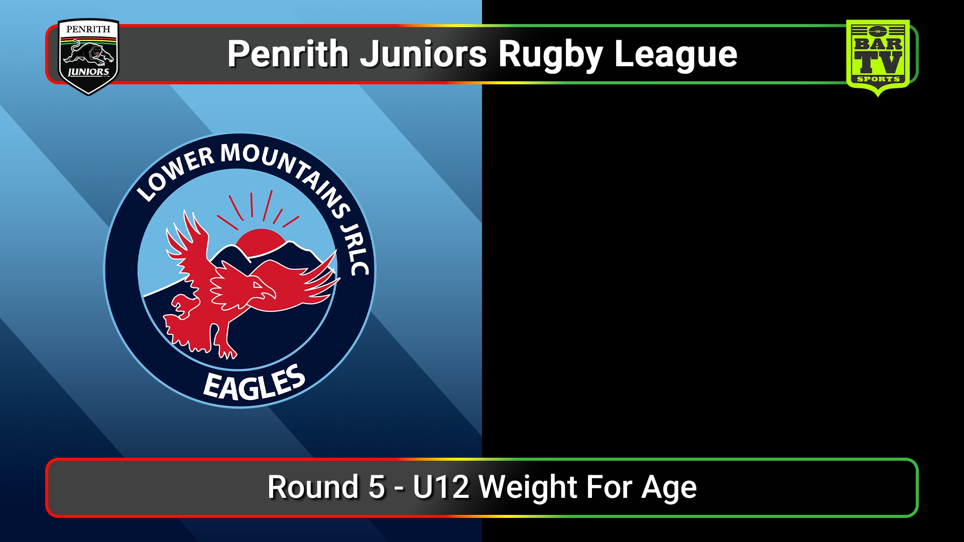 250713-video-Penrith & District Junior Rugby League Round 5 - U12 Weight For Age - Lower Mountains v Hawks Slate Image