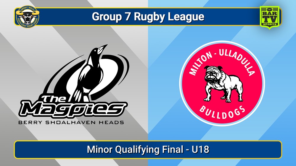 250906-video-South Coast Minor Qualifying Final - U18 - Berry-Shoalhaven Heads v Milton-Ulladulla Bulldogs Slate Image