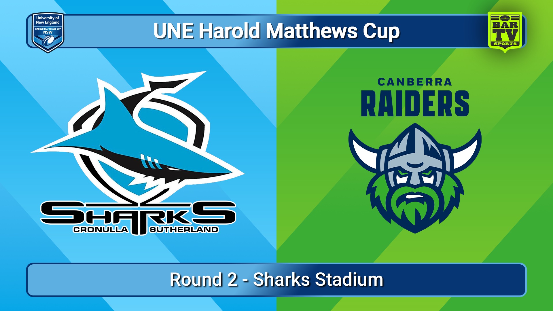 250208-video-UNE Harold Matthews Cup Round 2 - Cronulla-Sutherland Sharks v Canberra Raiders Slate Image