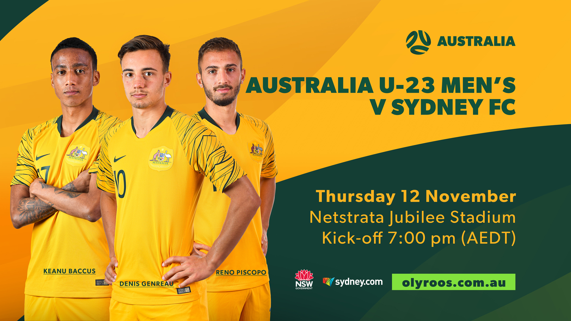 International Friendly - Australia U23s v Sydney FC Slate Image
