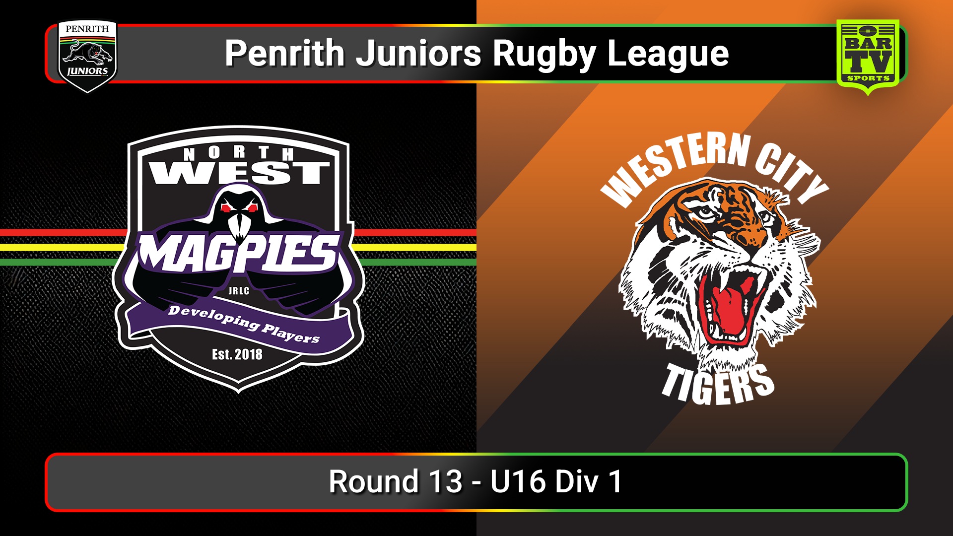250725-video-Penrith & District Junior Rugby League Round 13 - U16 Div 1 - North West Magpies v Western City Tigers Slate Image