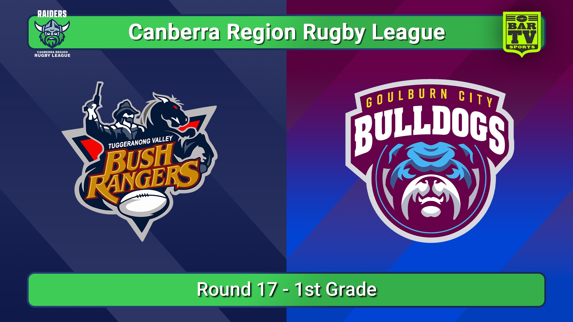 250809-video-Canberra Round 17 - 1st Grade - Tuggeranong Bushrangers v Goulburn City Bulldogs Slate Image