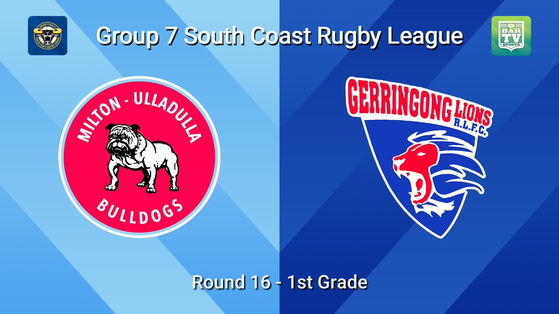 260816-video-South Coast Round 16 - 1st Grade - Milton-Ulladulla Bulldogs v Gerringong Slate Image
