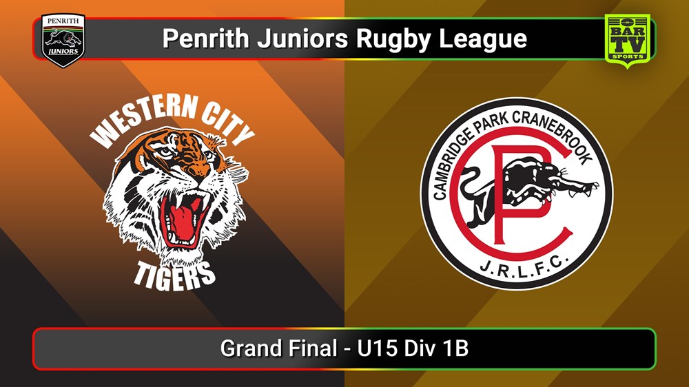 250912-video-Penrith & District Junior Rugby League Grand Final - U15 Div 1B - Western City Tigers v Cambridge Park Slate Image