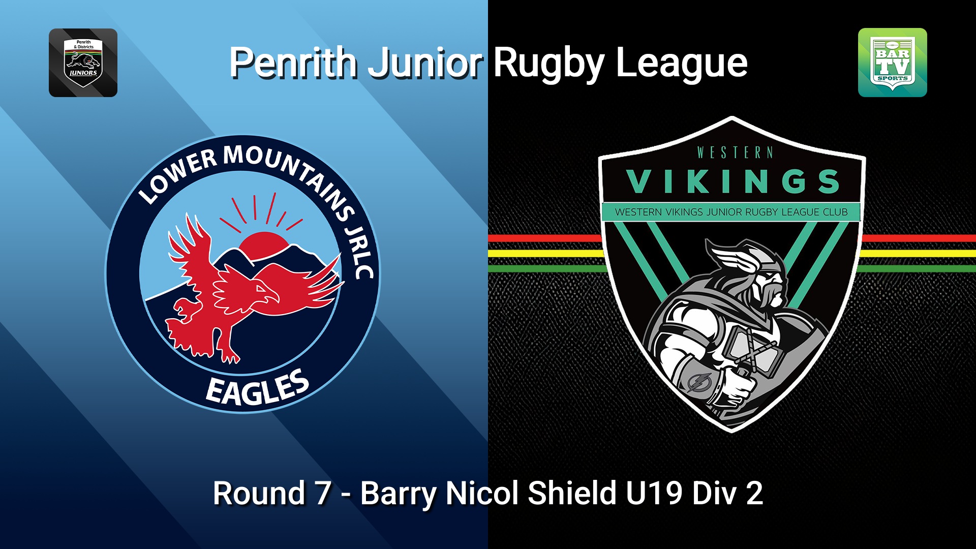 260517-video-Penrith & District Junior Rugby League Round 7 - Barry Nicol Shield U19 Div 2 - Lower Mountains v Western Vikings Slate Image