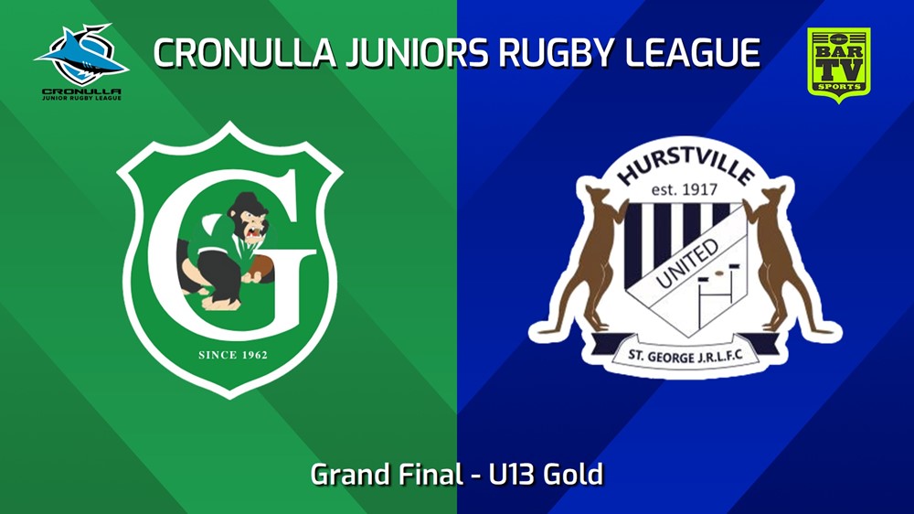 250831-video-Cronulla Juniors Grand Final - U13 Gold - Gymea Gorillas v Hurstville United  Slate Image