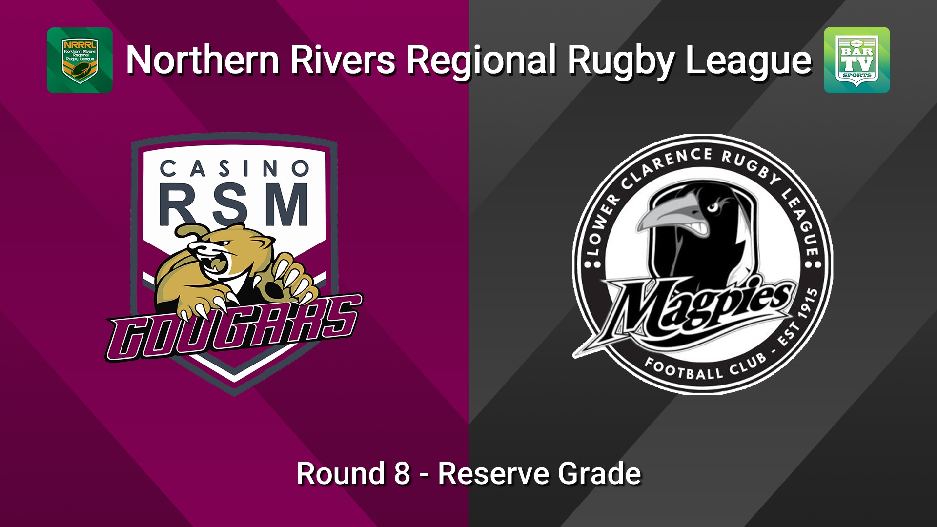 260614-video-Northern Rivers Round 8 - Reserve Grade - Casino RSM Cougars v Lower Clarence Magpies Slate Image