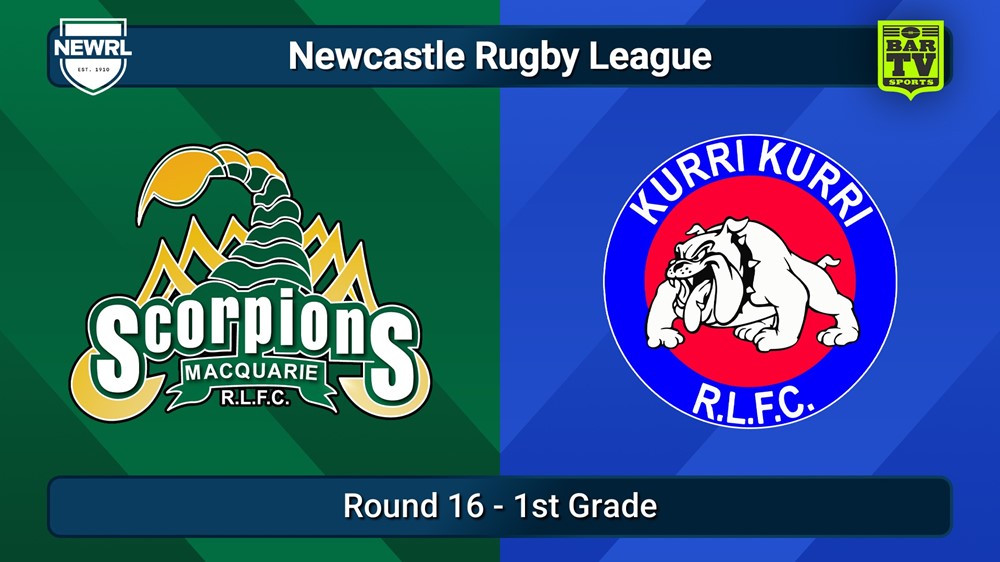 250810-video-Newcastle RL Round 16 - 1st Grade - Macquarie Scorpions v Kurri Kurri Bulldogs Slate Image